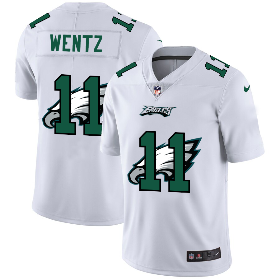 2020 New Men Philadelphia Eagles 11 Wentz white Limited NFL Nike jerseys